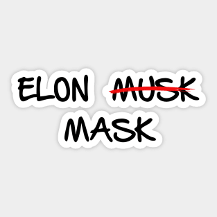 Elon Mask Musk Sticker